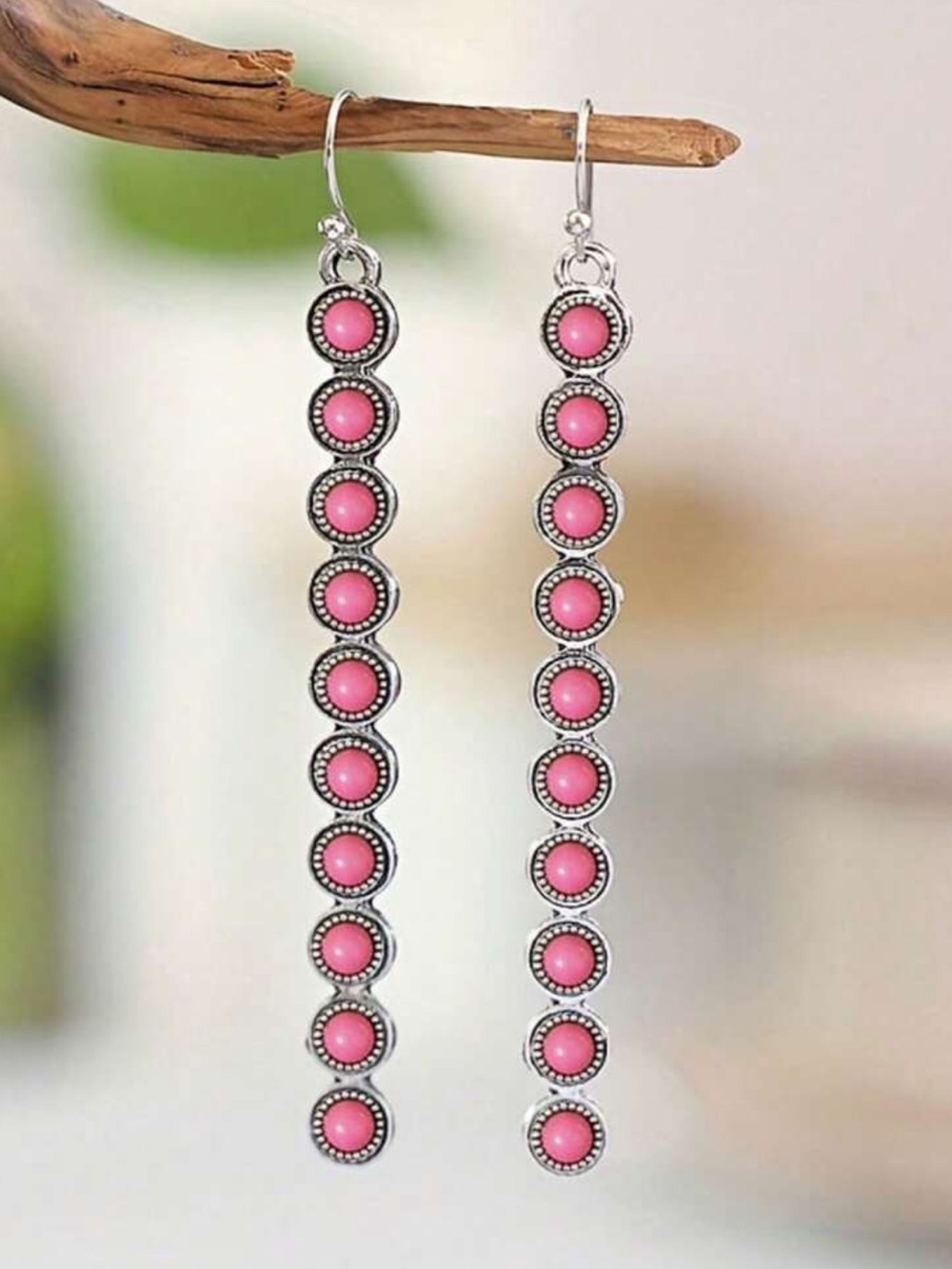 Fake Turquoise Dangle Earrings western style‎